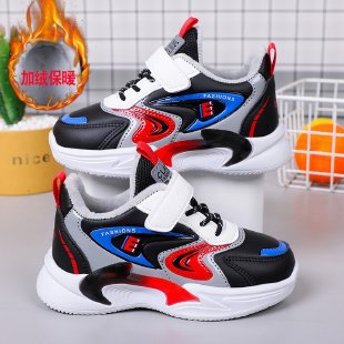 Children's shoes 2023 autumn and winter new item boys' leather sports shoes solid soft sole running shoes small and medium-sized children's shoes Children's shoes 2023 autumn and winter new item boys' leather sports shoes solid soft sole running shoes small and medium-sized children's shoes