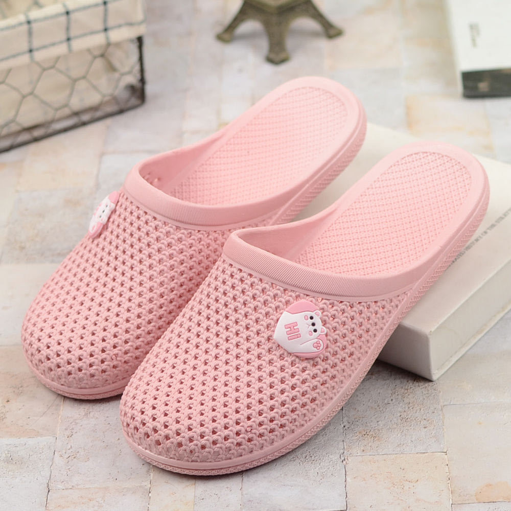 Summer New Flat Bottom Baotou Slippers for Women, Soft Bottom, Non slip, Indoor Bathroom, Beach, Casual Outerwear, Hollow out, Dragging Summer New Flat Bottom Baotou Slippers for Women, Soft Bottom, Non slip, Indoor Bathroom, Beach, Casual Outerwear, Hollow out, Dragging