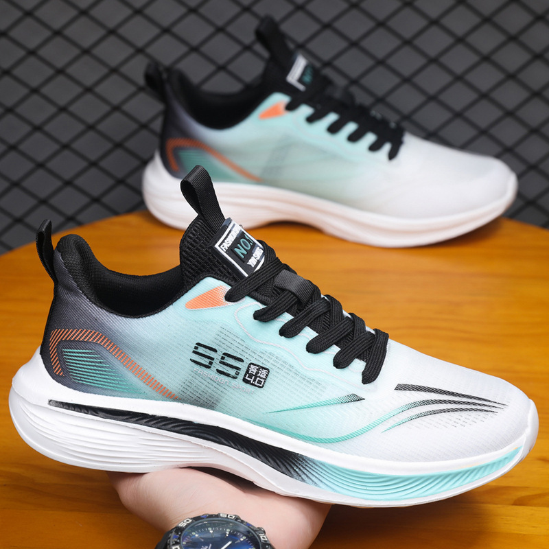 Men's shoes summer new couple style sports shoes breathable mesh ultra light racing running shoes men's sports trendy shoes women