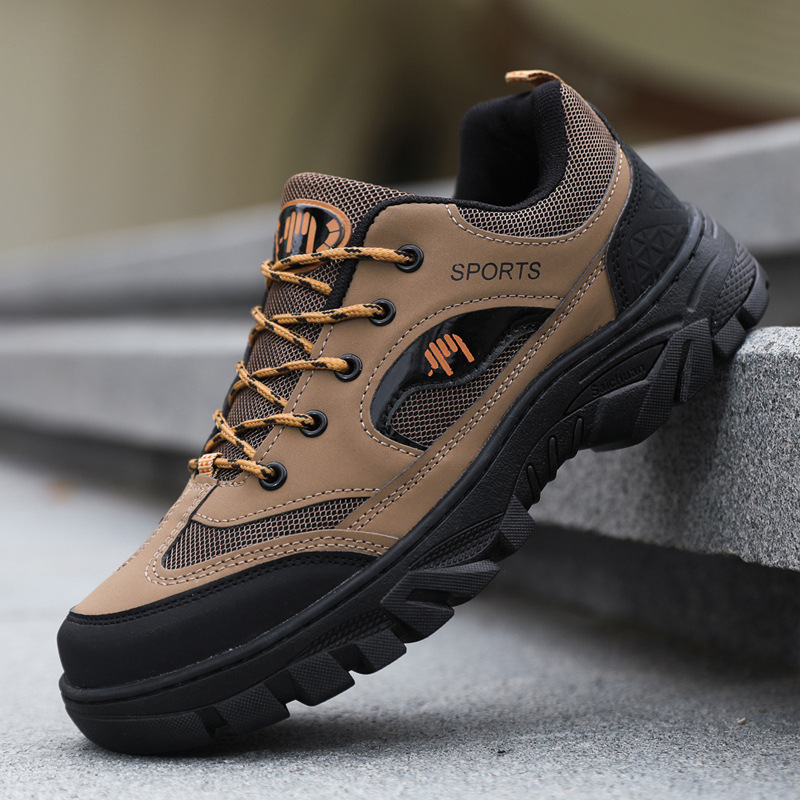 Outdoor men's hiking shoes, foreign trade leisure breathable workwear shoes, hiking sports shoes, cross-border men's shoes, work safety shoes