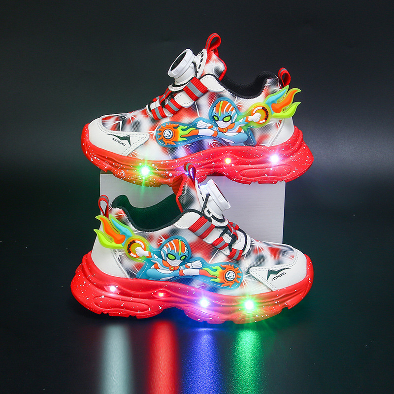 Bright Children's Sports Shoes 2024 Autumn/Winter New Collection with Velvet Warmth for Boys, Soft Bottom Versatile for Middle and Small Children Bright Children's Sports Shoes 2024 Autumn/Winter New Collection with Velvet Warmth for Boys, Soft Bottom Versatile for Middle and Small Children