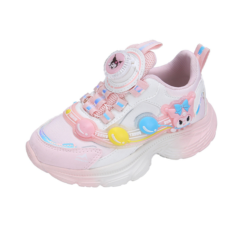 Light up girls' sports shoes summer new mesh breathable girls' shoes lightweight baby girls' internet famous shoes student shoes Light up girls' sports shoes summer new mesh breathable girls' shoes lightweight baby girls' internet famous shoes student shoes