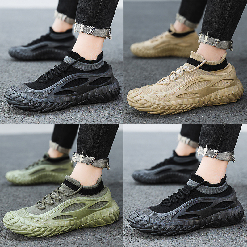 Men's Shoes 2025 Spring New Sports and Leisure Trendy Shoes Versatile Thick soled Tall Dad Shoes Sports Canvas Shoes Wholesale