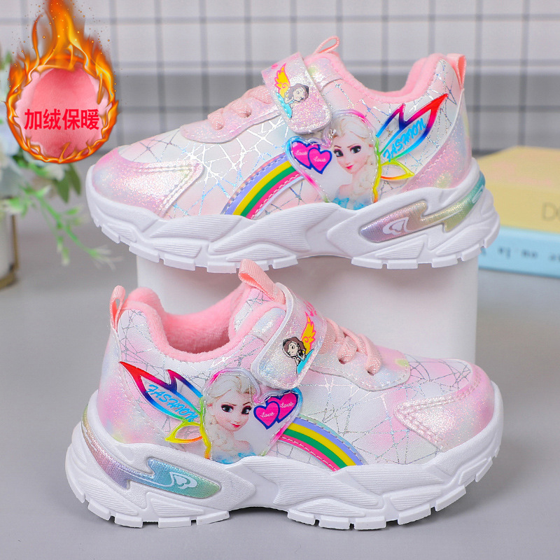 Girls' shoes for spring and autumn, versatile soft soled waterproof leather surface, girls' sports shoes, girls' elementary school princess shoes Girls' shoes for spring and autumn, versatile soft soled waterproof leather surface, girls' sports shoes, girls' elementary school princess shoes
