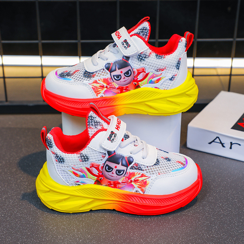 Nezha Children's Sports Shoes 2025 Summer New Edition Mesh Breathable Soft Bottom Primary and Secondary School Boys' Shoes Primary School Shoes Nezha Children's Sports Shoes 2025 Summer New Edition Mesh Breathable Soft Bottom Primary and Secondary School Boys' Shoes Primary School Shoes