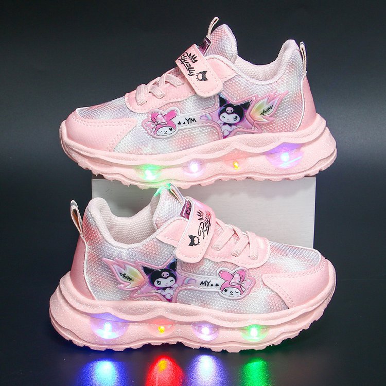 Light up Children's Sports Shoes 2025 Summer New Versatile Girls' Middle and Primary School Girls' Treasure Shoes Light up Children's Sports Shoes 2025 Summer New Versatile Girls' Middle and Primary School Girls' Treasure Shoes