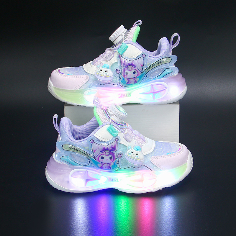 Light up girls' sports shoes with breathable and lightweight mesh, versatile girls' shoes, small and medium-sized internet famous shoes, girls' shoes Light up girls' sports shoes with breathable and lightweight mesh, versatile girls' shoes, small and medium-sized internet famous shoes, girls' shoes
