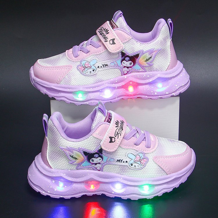 Light up Children's Sports Shoes 2025 Summer New Versatile Girls' Middle and Primary School Girls' Treasure Shoes Light up Children's Sports Shoes 2025 Summer New Versatile Girls' Middle and Primary School Girls' Treasure Shoes