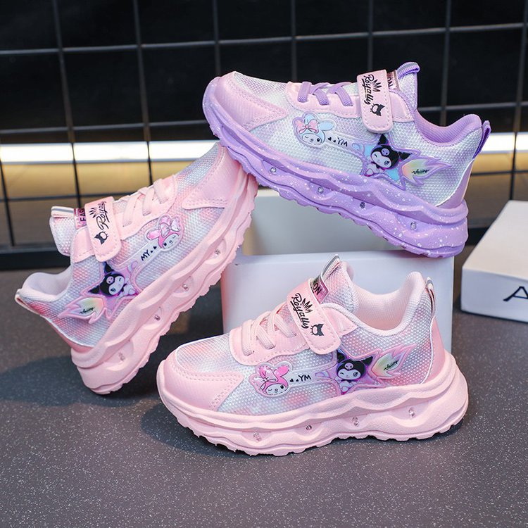 Light up Children's Sports Shoes 2025 Summer New Versatile Girls' Middle and Primary School Girls' Treasure Shoes Light up Children's Sports Shoes 2025 Summer New Versatile Girls' Middle and Primary School Girls' Treasure Shoes