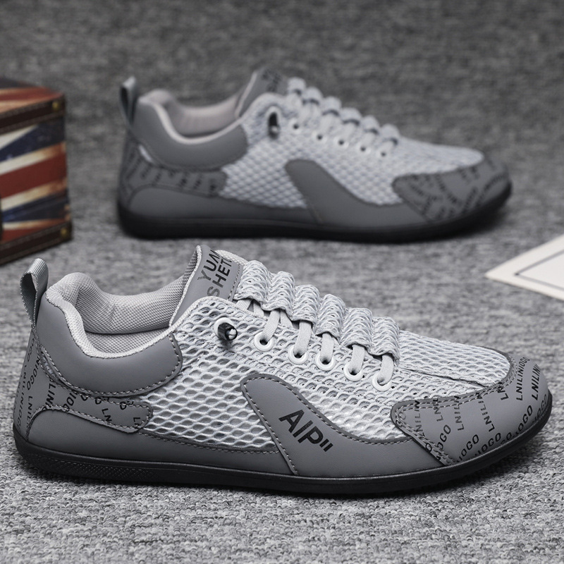 Men's shoes 2025 new summer thin breathable casual shoes men's work shoes versatile sports mesh shoes men