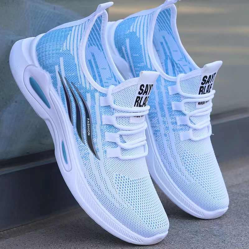 Cross border 2025 new style lazy men's shoes, summer breathable thin mesh shoes, breathable soft soled sports and leisure shoes