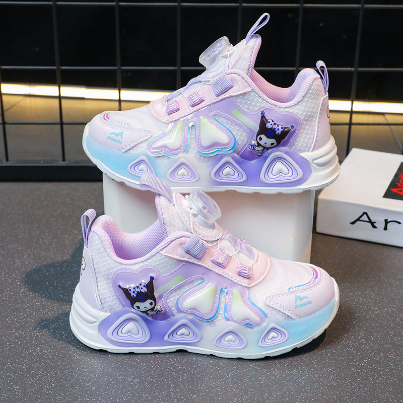 Girls' shoes, rotating buckle sports shoes, 2023 new model, versatile for primary and secondary school students, suitable for girls' running shoes Girls' shoes, rotating buckle sports shoes, 2023 new model, versatile for primary and secondary school students, suitable for girls' running shoes