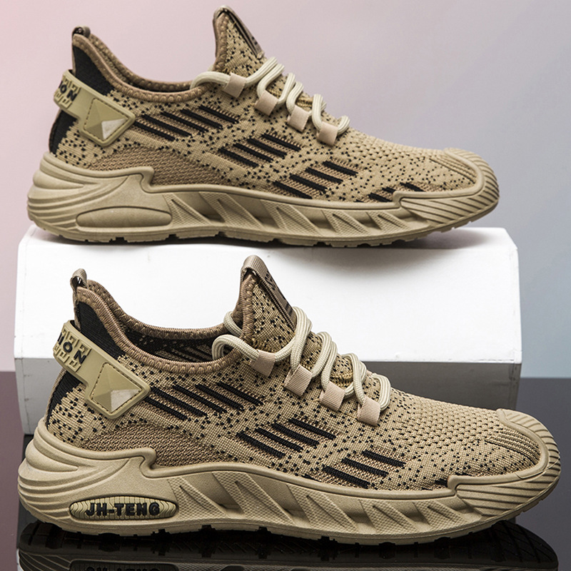 Cross border men's shoes, summer mesh sports shoes, outdoor men's fashion new styles, breathable sports and leisure shoes wholesale