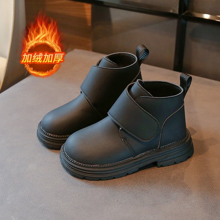 Children's snow boots 2024 new single boots for boys and girls, cotton boots with thickened insulation, waterproof cotton shoes for primary and secondary school students Children's snow boots 2024 new single boots for boys and girls, cotton boots with thickened insulation, waterproof cotton shoes for primary and secondary school students