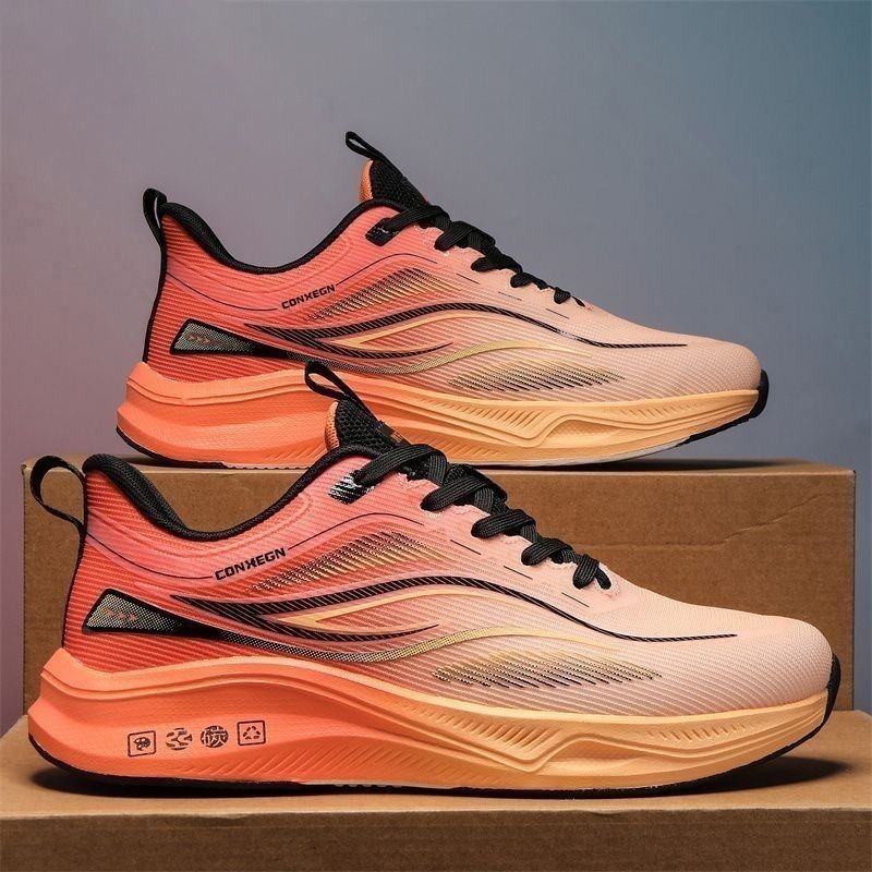 Cross border men's shoes 2025 spring casual soft sole breathable running sports shoes for men and women, couple shoes, sports student shoes