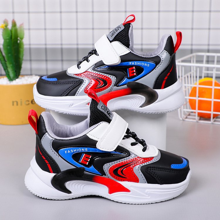 Children's shoes 2023 autumn and winter new item boys' leather sports shoes solid soft sole running shoes small and medium-sized children's shoes Children's shoes 2023 autumn and winter new item boys' leather sports shoes solid soft sole running shoes small and medium-sized children's shoes