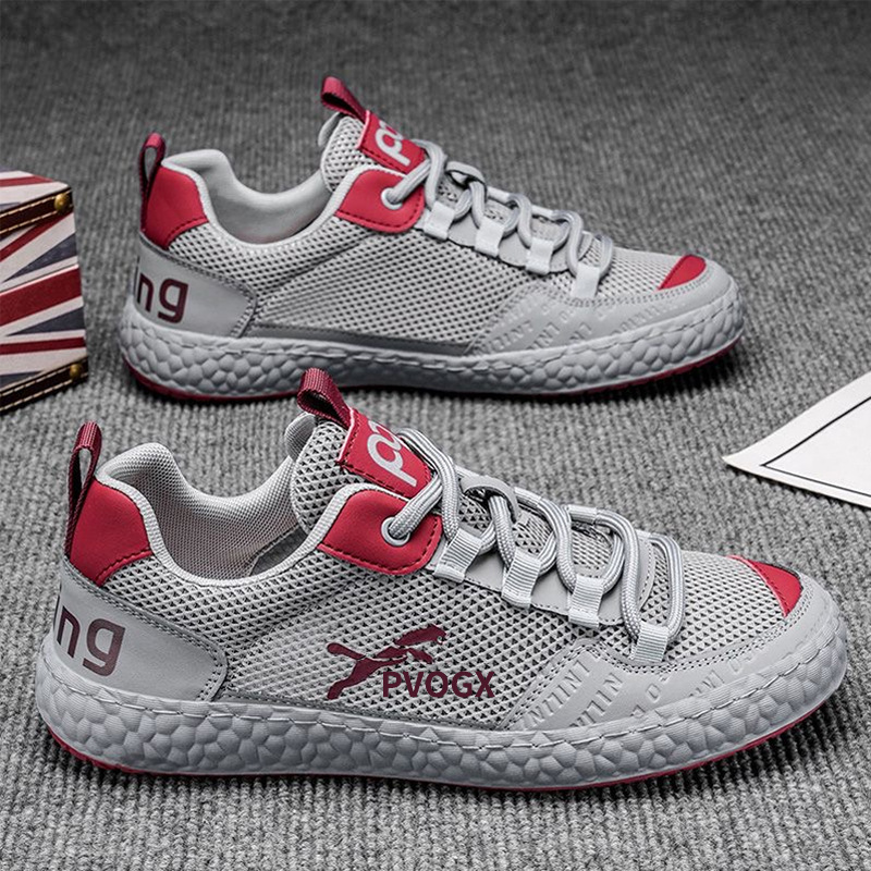 Summer casual shoes men's mesh thin sports shoes running shoes soft sole versatile student board shoes trendy Forrest Gump shoes