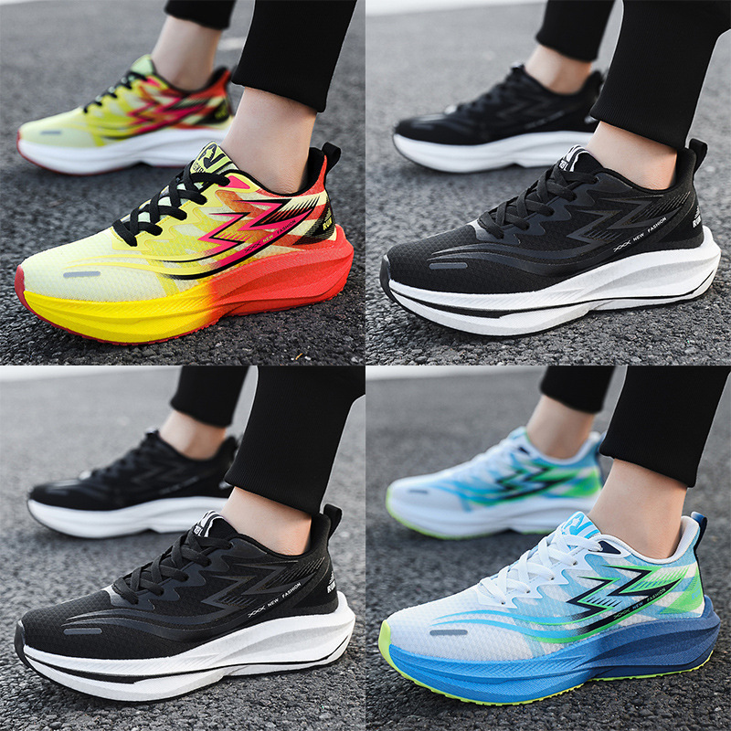 Cross border new men's and women's EVA cold adhesive shoes with large soles and carbon board sports shoes, trendy and versatile casual shoes wholesale