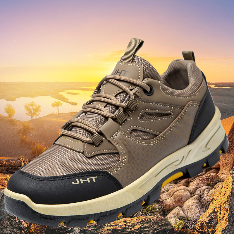 Cross border 2025 new spring and summer men's shoes, outdoor hiking and mountaineering shoes, low cut trendy sports and leisure shoes wholesale