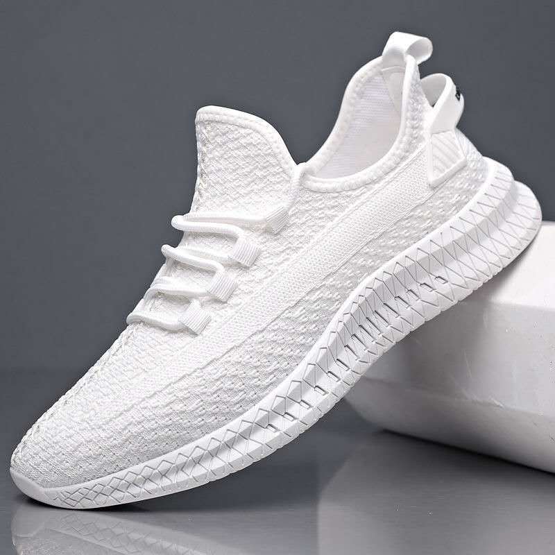 Cross border men's casual shoes, men's trendy versatile sports shoes, men's shoes, fly woven breathable mesh fabric shoes, manufacturer wholesale