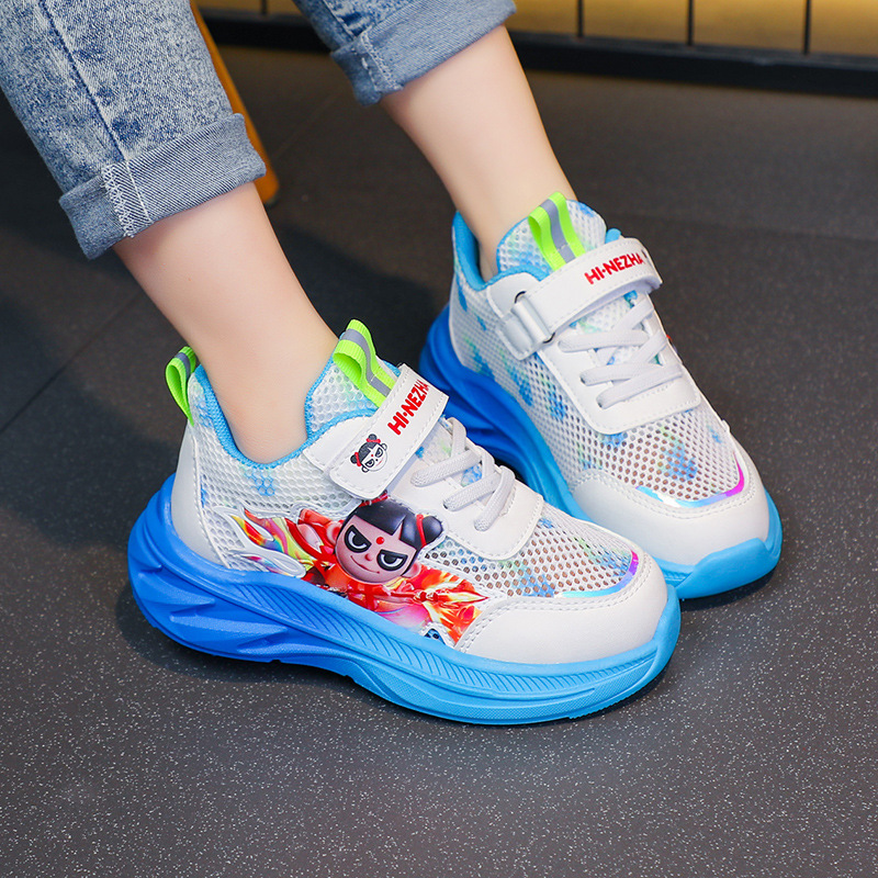 Nezha Children's Sports Shoes 2025 Summer New Edition Mesh Breathable Soft Bottom Primary and Secondary School Boys' Shoes Primary School Shoes Nezha Children's Sports Shoes 2025 Summer New Edition Mesh Breathable Soft Bottom Primary and Secondary School Boys' Shoes Primary School Shoes