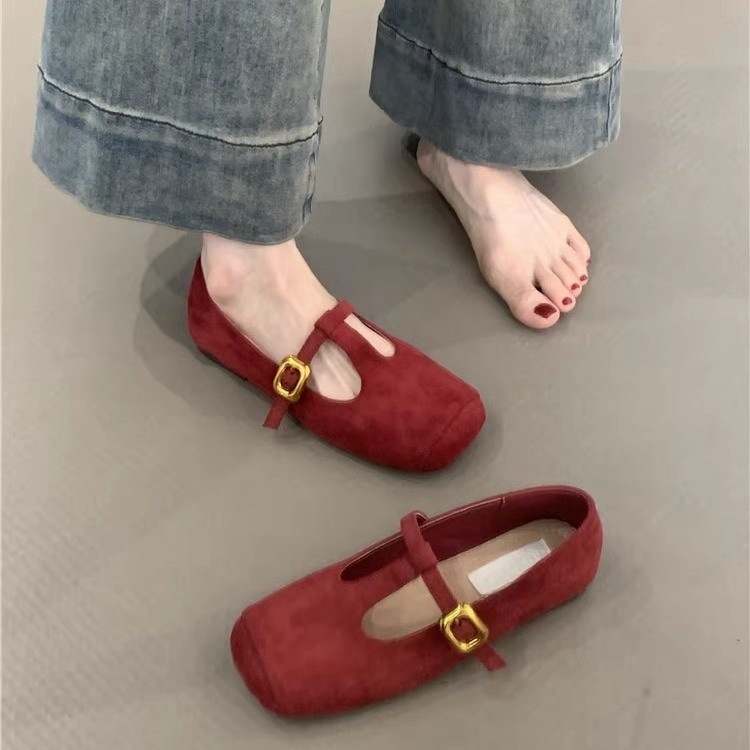 Gentle Fairy Mary Jane Shoes 2024 New French Elegant Suede Leopard Pattern Square Head T with Soft Bottom Evening Shoes Gentle Fairy Mary Jane Shoes 2024 New French Elegant Suede Leopard Pattern Square Head T with Soft Bottom Evening Shoes