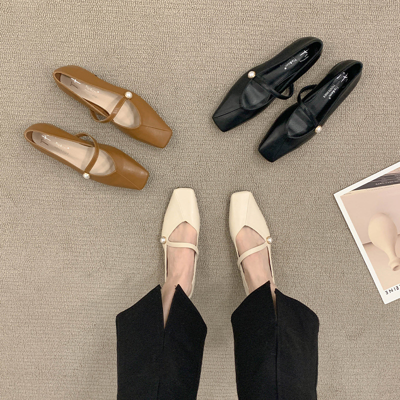 Flat sole shoes for children 2023 Spring and Autumn/Summer new versatile design sense Mary Jane women's shoes gentle style evening shoes