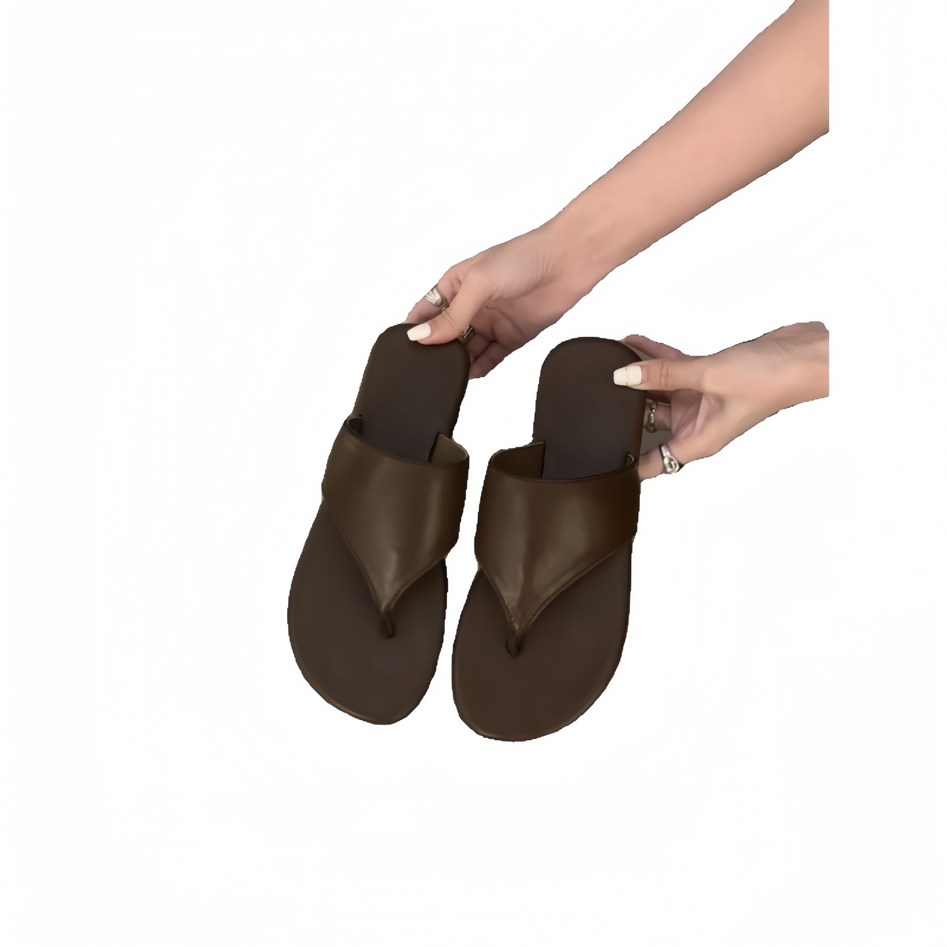 Soft soled comfortable flip flops Korean version casual versatile flip flops 2024 summer beach shoes fashionable flat sandals Soft soled comfortable flip flops Korean version casual versatile flip flops 2024 summer beach shoes fashionable flat sandals