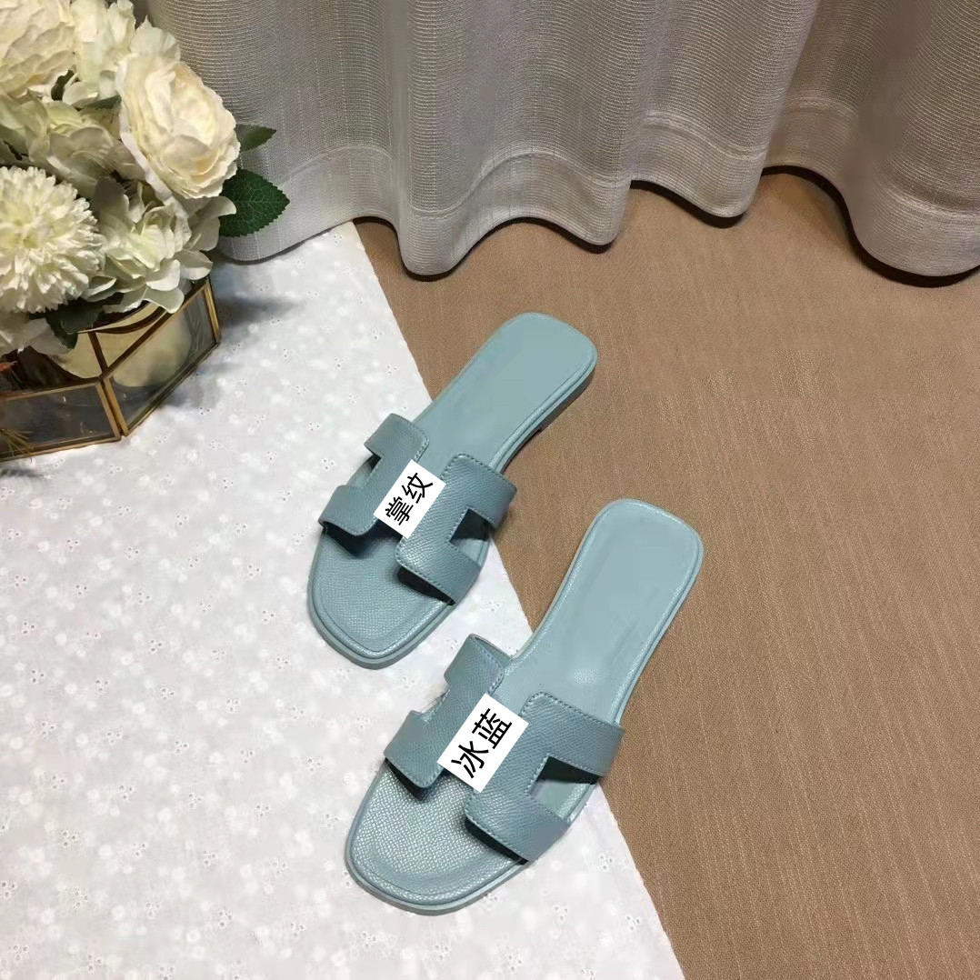 2025 New European and American Summer Genuine Leather Casual Slippers for Women's Fashion Outerwear Versatile Flat Bottom Straw Sandals 2025 New European and American Summer Genuine Leather Casual Slippers for Women's Fashion Outerwear Versatile Flat Bottom Straw Sandals