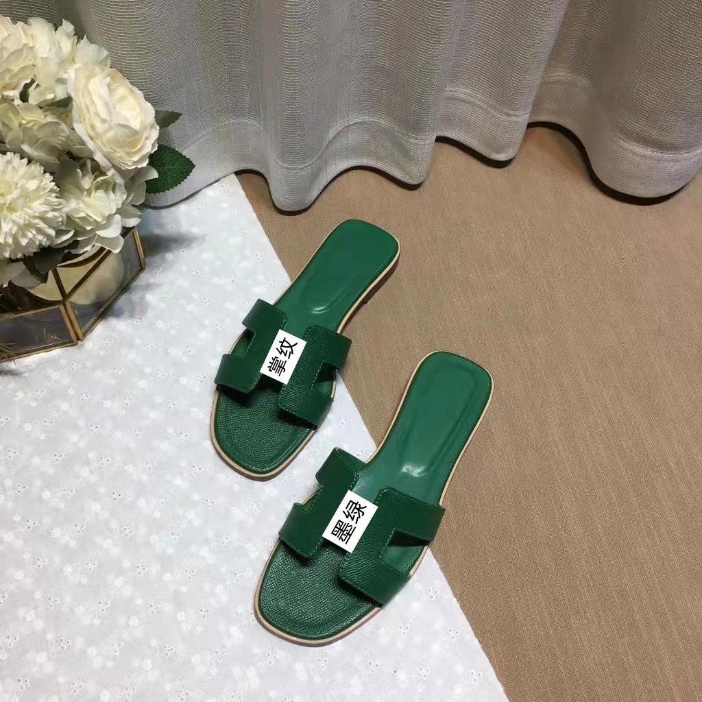 2025 New European and American Summer Genuine Leather Casual Slippers for Women's Fashion Outerwear Versatile Flat Bottom Straw Sandals 2025 New European and American Summer Genuine Leather Casual Slippers for Women's Fashion Outerwear Versatile Flat Bottom Straw Sandals