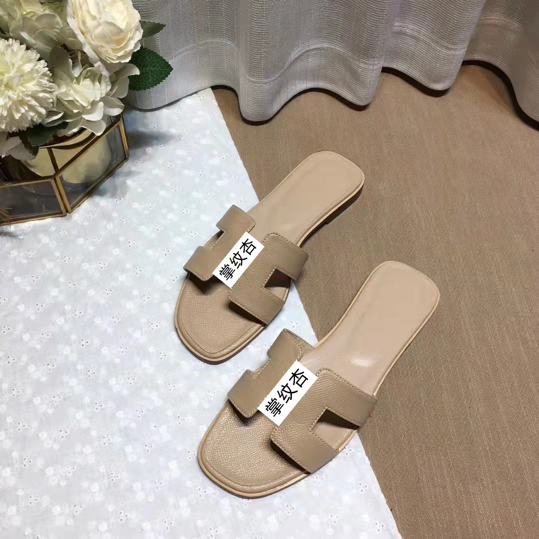 2025 New European and American Summer Genuine Leather Casual Slippers for Women's Fashion Outerwear Versatile Flat Bottom Straw Sandals 2025 New European and American Summer Genuine Leather Casual Slippers for Women's Fashion Outerwear Versatile Flat Bottom Straw Sandals