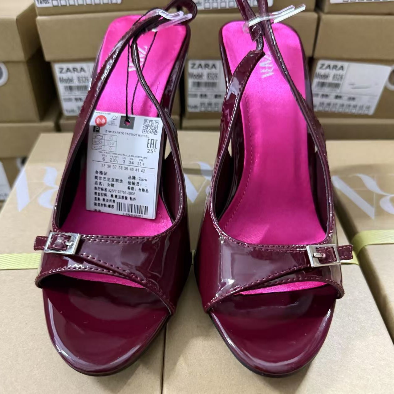 Za2024 Spring/Summer Sandals Square Head Open Toe Shallow Mouth Stiletto High Heels Belt Buckle Elegant French Women's Shoes Strap Za2024 Spring/Summer Sandals Square Head Open Toe Shallow Mouth Stiletto High Heels Belt Buckle Elegant French Women's Shoes Strap