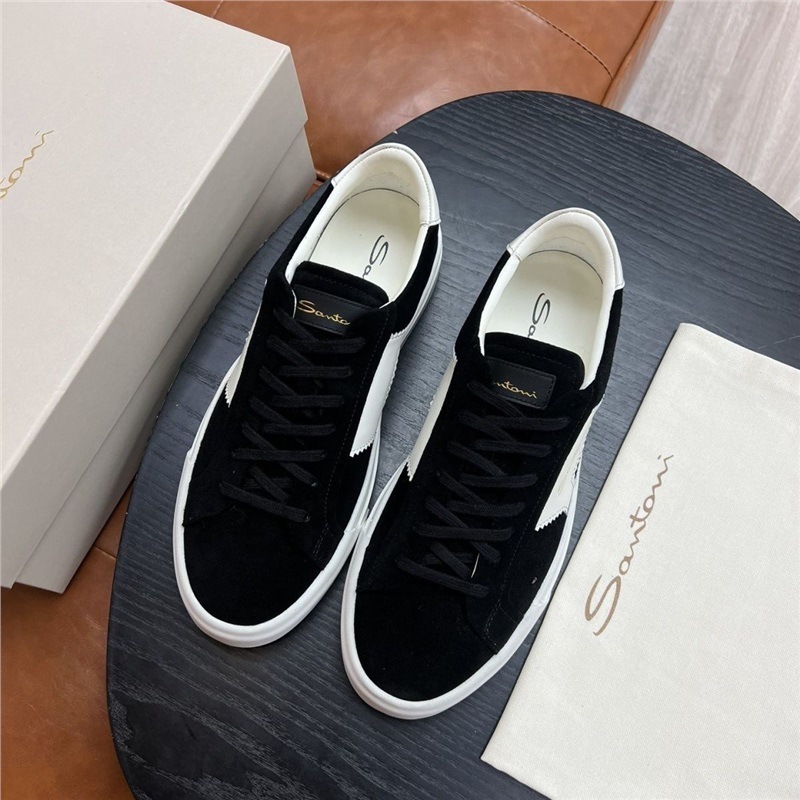 Guangzhou Foreign Trade Board Shoes European Station Santoni Italian Men's Casual Board Shoes Export Retro Guangzhou Foreign Trade Board Shoes European Station Santoni Italian Men's Casual Board Shoes Export Retro
