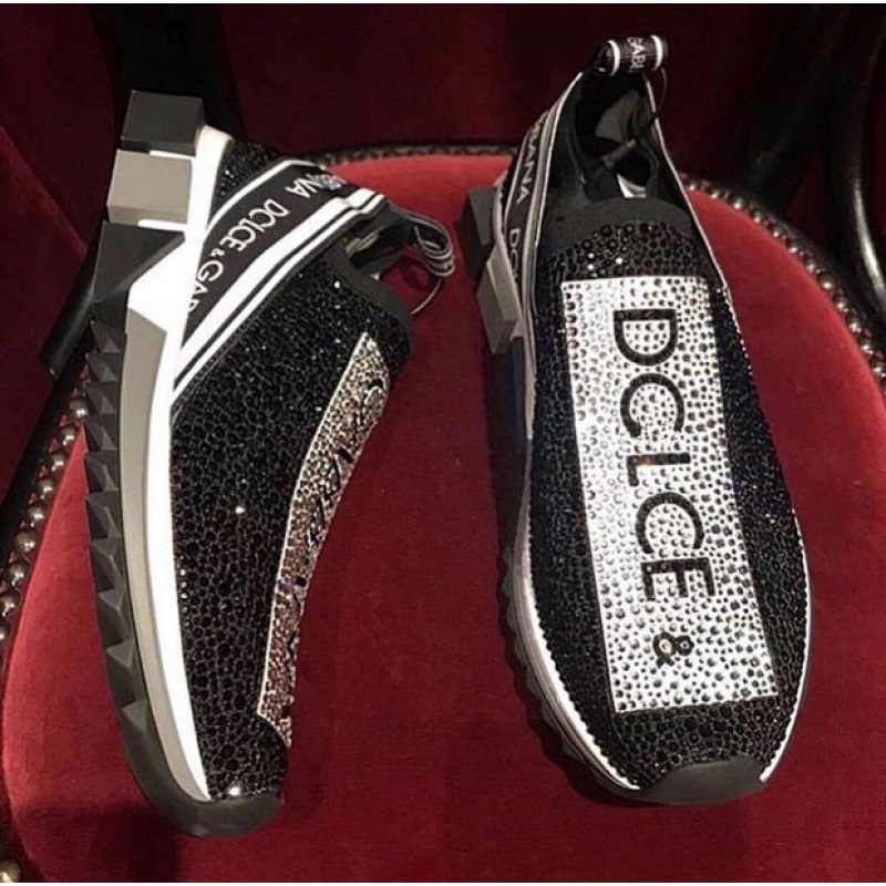 Popular Hong Kong DG2025 trendy brand lightweight and breathable fly woven casual women's shoes with elastic sleeves for running and couples' shoes