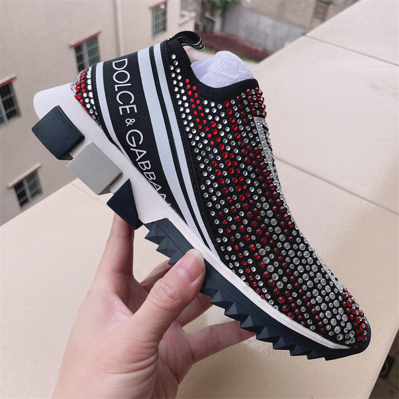 Popular Hong Kong DG2025 trendy brand lightweight and breathable fly woven casual women's shoes with elastic sleeves for running and couples' shoes Popular Hong Kong DG2025 trendy brand lightweight and breathable fly woven casual women's shoes with elastic sleeves for running and couples' shoes