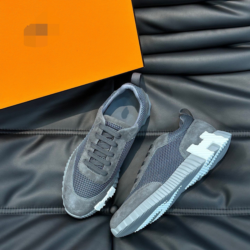 New cowhide patchwork canvas breathable lace up casual board shoes for European station, Guangzhou foreign trade men's shoes