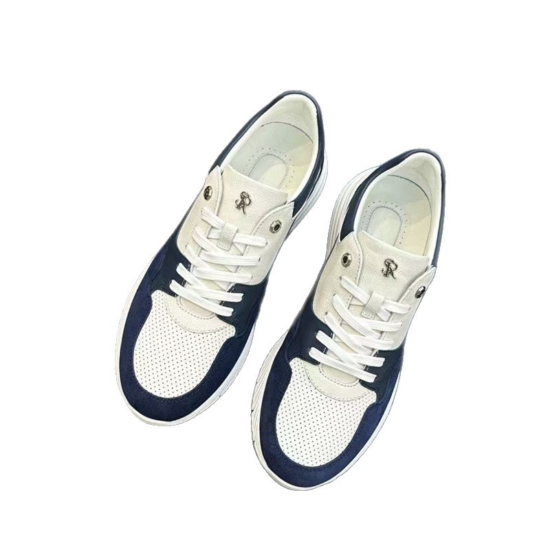 European and American foreign trade 2025 new men's fashionable casual sports thick soled shoes breathable white shoes classic men's shoes trend European and American foreign trade 2025 new men's fashionable casual sports thick soled shoes breathable white shoes classic men's shoes trend