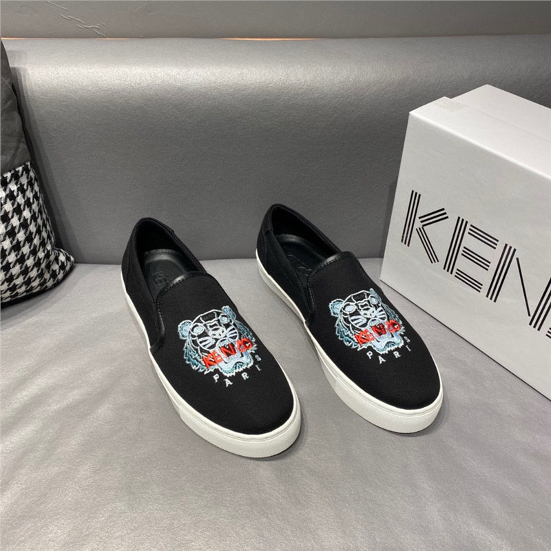 2025 New Tiger Head Embroidered Genuine Leather Le Fu Shoe Board Casual Men's Shoes Summer Breathable Pedal Versatile Lazy Step 2025 New Tiger Head Embroidered Genuine Leather Le Fu Shoe Board Casual Men's Shoes Summer Breathable Pedal Versatile Lazy Step