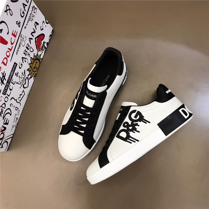 European Station DG Men's Shoes New Low Top Color blocked Black and White Classic Fashion Casual Sneakers British Trendy Shoes European Station DG Men's Shoes New Low Top Color blocked Black and White Classic Fashion Casual Sneakers British Trendy Shoes