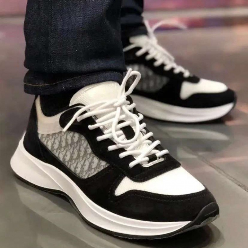 Dlor B25 printed letter splicing low cut breathable lace up trendy casual shoes trendy men's fashion