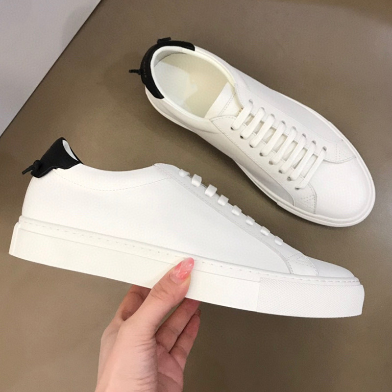 Top selling 2025 spring genuine leather board shoes in Europe, versatile top layer cowhide men's casual white shoes, high-end trendy brand