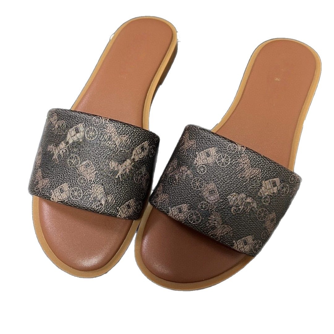 2025 New Fashionable Flat bottomed Beach Leisure One line Dragging Women's Shoes Cool Dragging Outerwear 2025 New Fashionable Flat bottomed Beach Leisure One line Dragging Women's Shoes Cool Dragging Outerwear