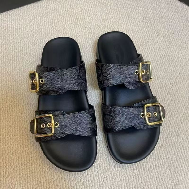 Roman style fashionable outdoor wear summer new style cool slippers for women, flat bottomed soft bottom indoor flower cool slippers for women, wholesale on the beach