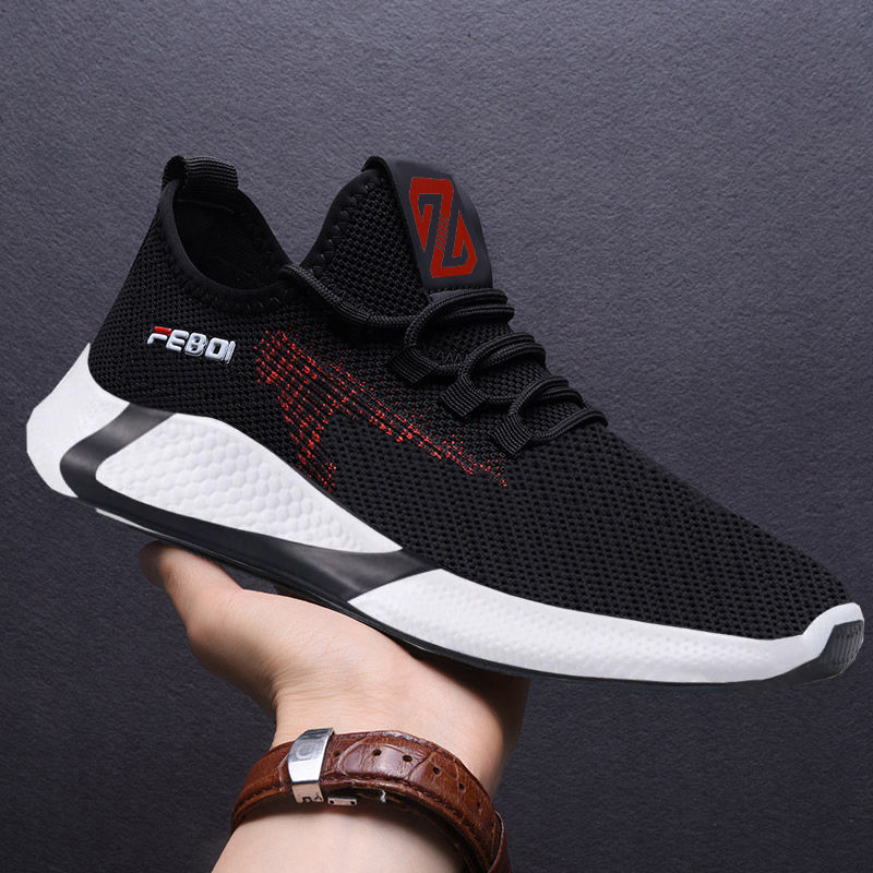Cross border new mesh shoes breathable casual shoes men's trendy versatile sports shoes men's cloth shoes lightweight Cross border new mesh shoes breathable casual shoes men's trendy versatile sports shoes men's cloth shoes lightweight