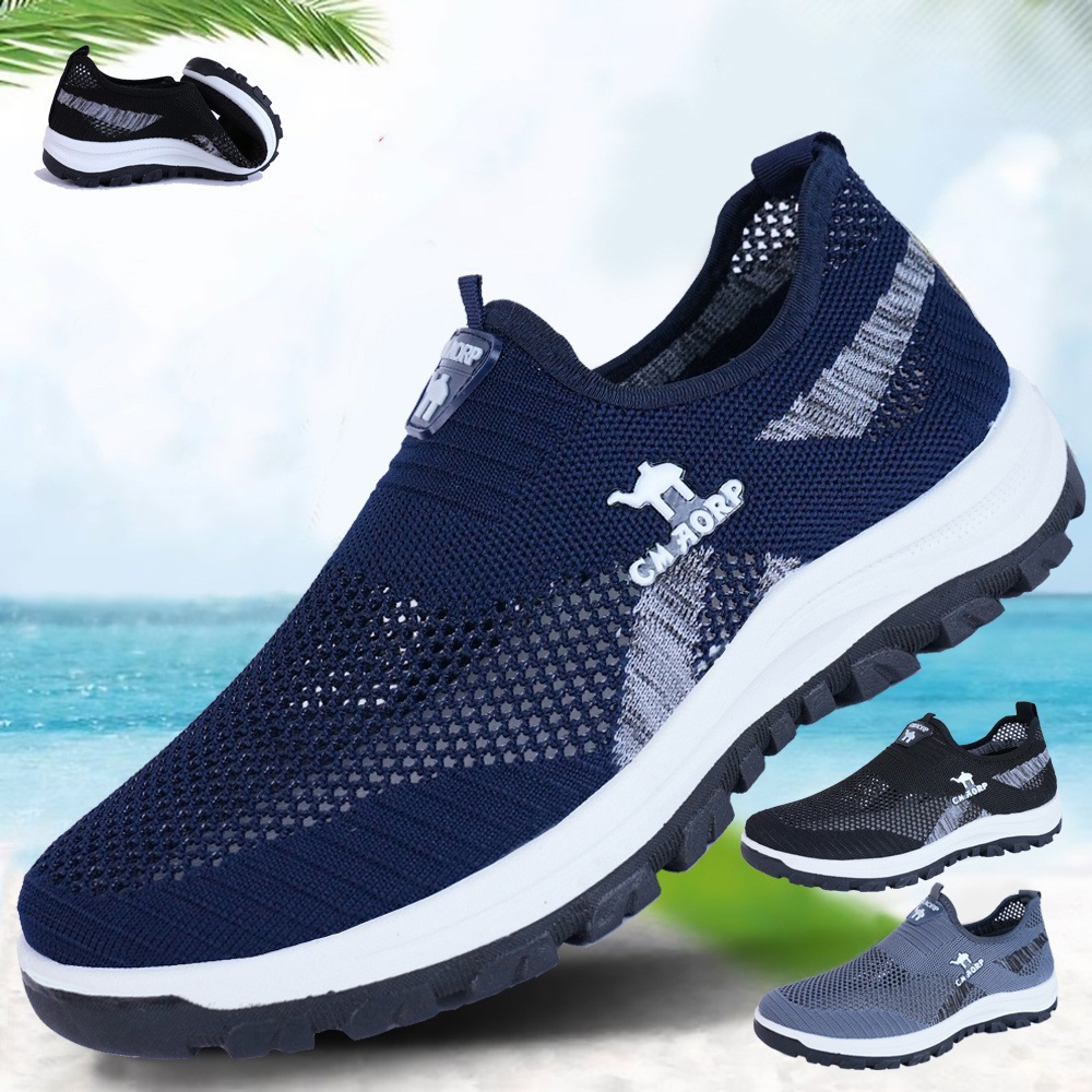 Men's hollowed out mesh lightweight running shoes, comfortable for middle-aged and elderly casual shoes, cross-border sports men's shoes Men's hollowed out mesh lightweight running shoes, comfortable for middle-aged and elderly casual shoes, cross-border sports men's shoes