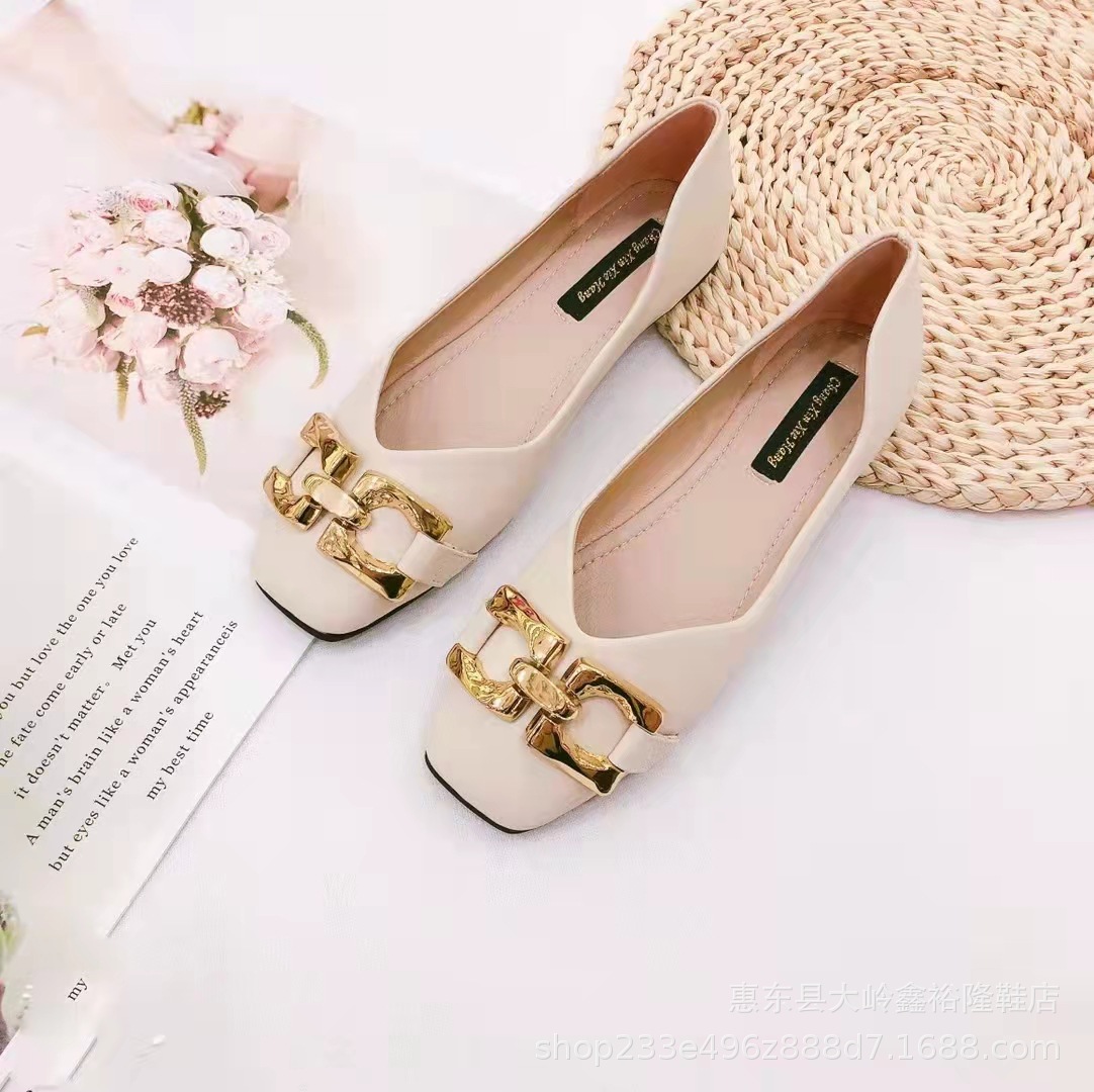 2022 New Internet Celebrity Flat Bottom Soft Leather Sharp Head Cover Bag Shoes Shallow Mouth Single Women's Shoes 2022 New Internet Celebrity Flat Bottom Soft Leather Sharp Head Cover Bag Shoes Shallow Mouth Single Women's Shoes