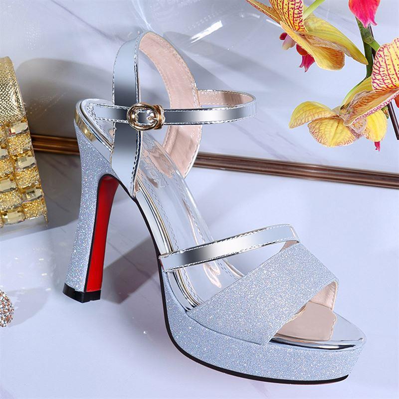 Sandals for women, 2023 new summer style, slim heel, versatile, non tiring, waterproof platform, fashionable high heels