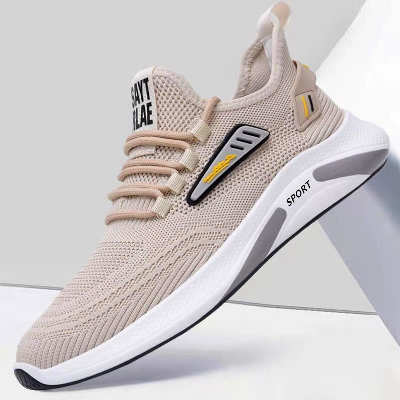 Cross border men's casual shoes, fly woven sports shoes, men's lace up breathable men's shoes, comfortable soft soled mesh sneakers, light and trendy Cross border men's casual shoes, fly woven sports shoes, men's lace up breathable men's shoes, comfortable soft soled mesh sneakers, light and trendy