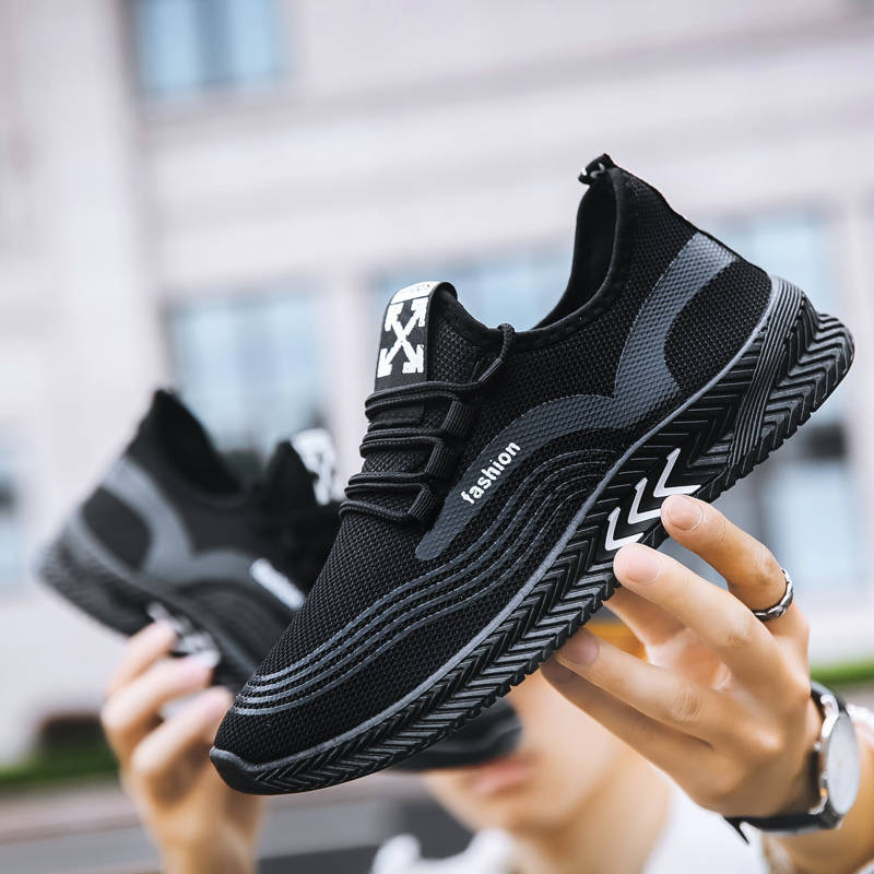 Men's new Korean style trendy casual shoes, men's breathable sports shoes, cross-border men's cloth shoe manufacturers wholesale