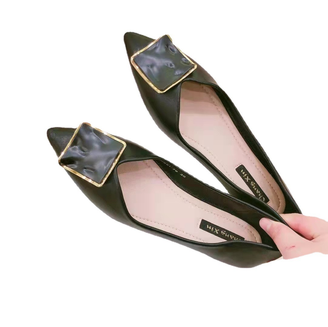 Single shoe women's 2022 autumn new fashion versatile comfortable flat top pointed toe cover bag shoes Single shoe women's 2022 autumn new fashion versatile comfortable flat top pointed toe cover bag shoes
